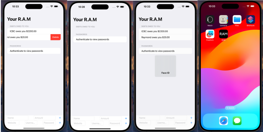 R.A.M | iOS Dev